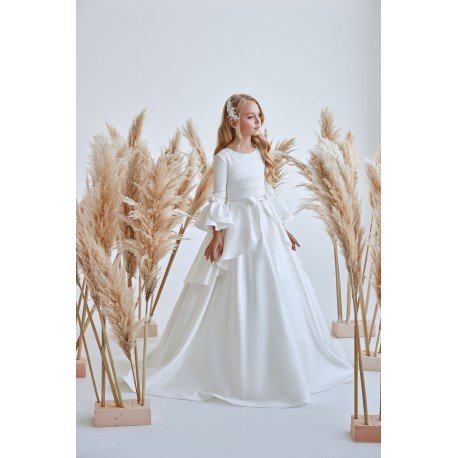Ivory First Holy Communion Dress Style FM096