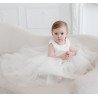 TETER WARM HANDMADE BABY GIRL IVORY CHRISTENING DRESS STYLE B105