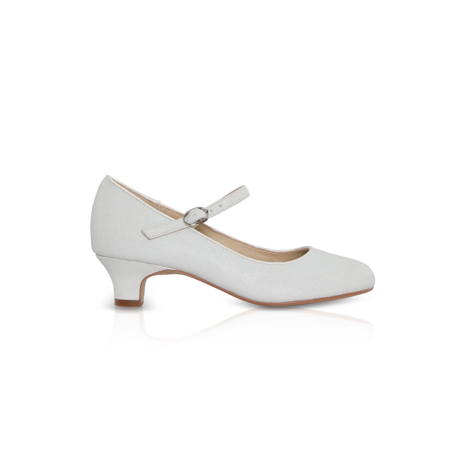 American Club girls' First Communion ballerinas on a white cap - KeeShoes