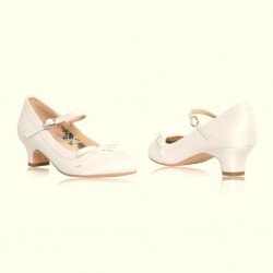 IVORY FIRST HOLY COMMUNION SHOES STYLE BETH