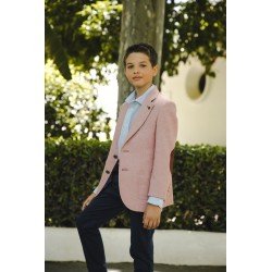 One Varones Salmon Pink First Holy Communion Jacket Style 10-04077