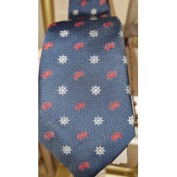 ONE VARONES BOYS NAVY FIRST HOLY COMMUNION/SPECIAL OCCASION BOYS TIE WITH MARINE MOTIF STYLE 10-08023 166