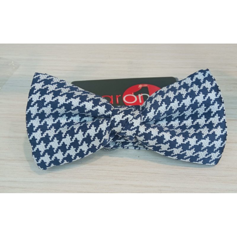 ONE VARONES BOYS NAVY & WHITE HOUNDSTOOTH FIRST HOLY COMMUNION/SPECIAL OCCASION BOYS BOW TIE STYLE 10-08025 188