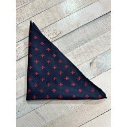 One Varones Navy/Red First Holy Communion/Special Occasion Handkerchief Style 10-08013 97