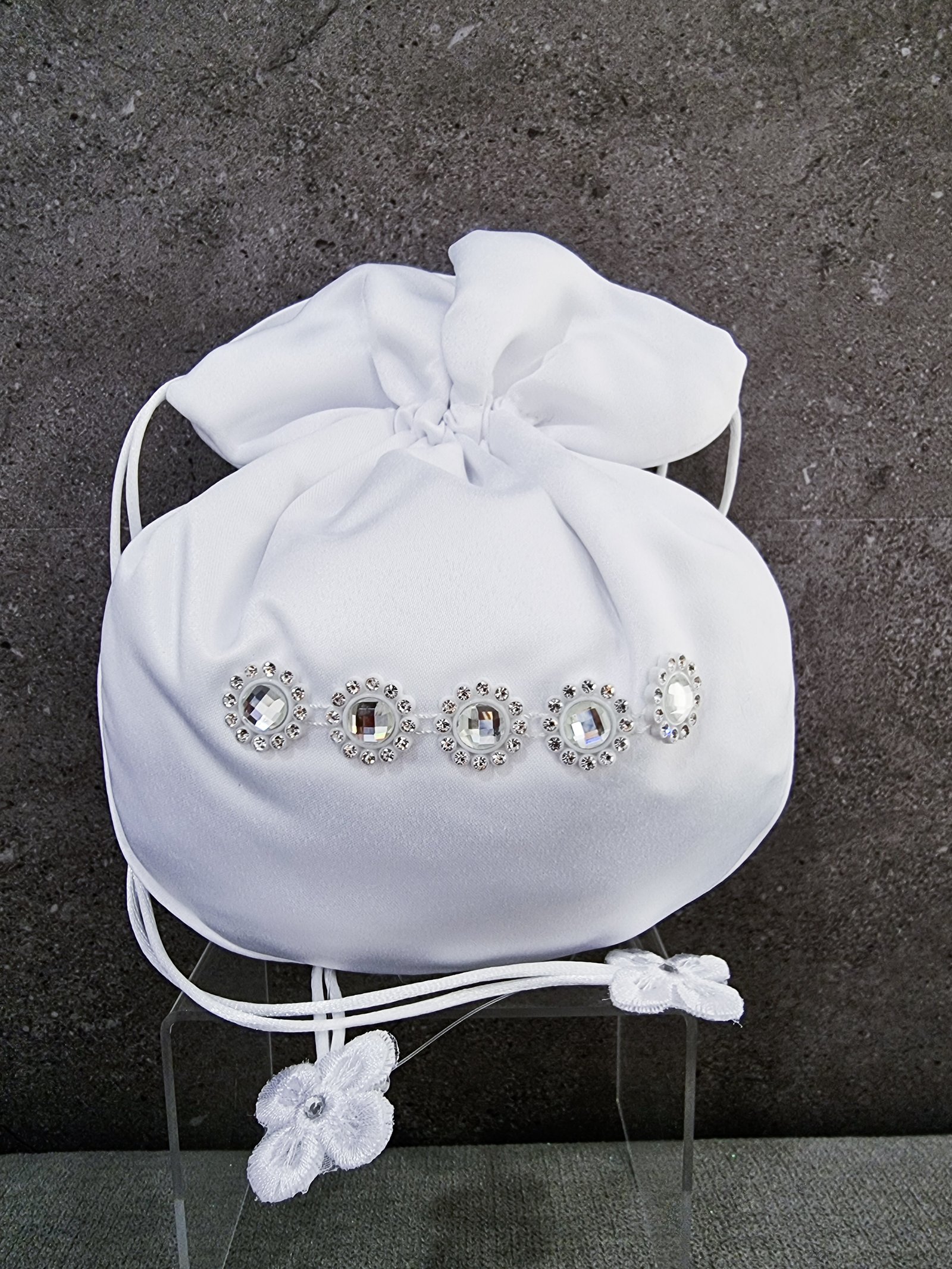 CC How to crochet small holy communion bag - YouTube