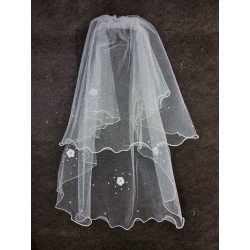 White First Holy Communion Veil Style 9001