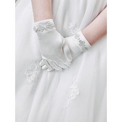 First Holy Communion Satin Gloves Style 787