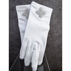 White First Holy Communion Gloves Style 796