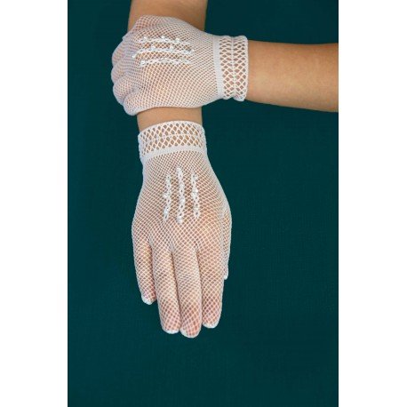 White First Holy Communion Gloves Style HB2952