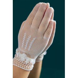 Ivory First Holy Communion Gloves Style CM2808
