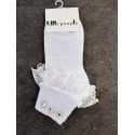 WHITE FIRST HOLY COMMUNION SOCKS STYLE 4008