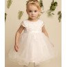 CHRISTENING BABY GIRL DRESS IN IVORY STYLE FAY