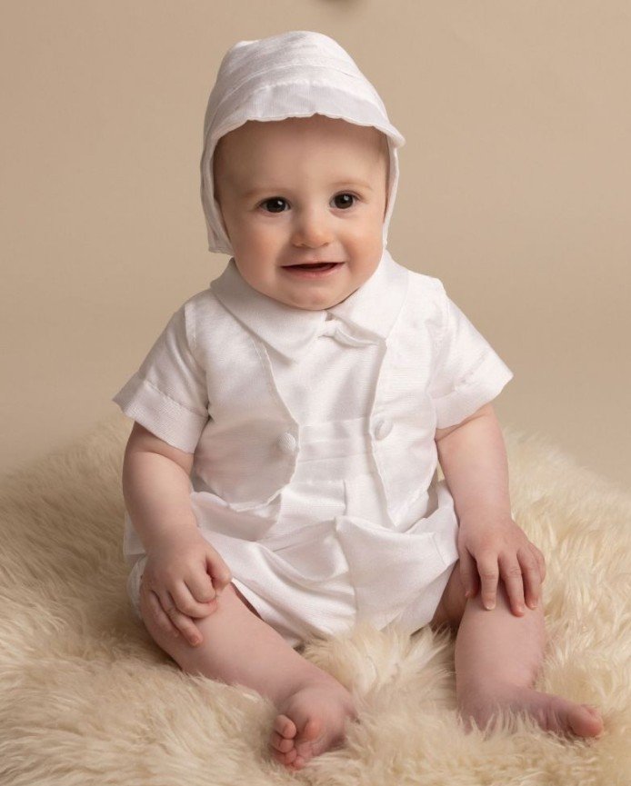 Baby boy clearance baptism romper