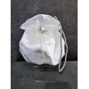 WHITE HANDMADE FIRST HOLY COMMUNION HANDBAG STYLE WP023