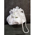 WHITE HANDMADE FIRST HOLY COMMUNION HANDBAG STYLE WP026