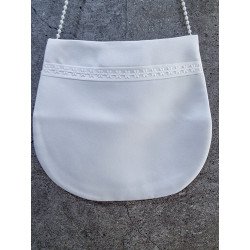 PERFECT SIMPLE COMMUNION BAG WITH PEARLS STRAP STYLE HB027