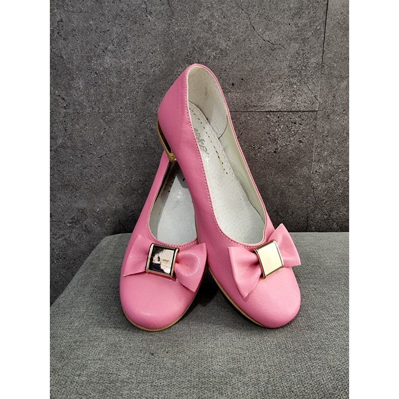 PINK LEATHER SPECIAL OCCASIONS SHOES STYLE 801