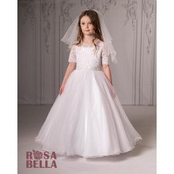 Sweetie Pie First Holy Communion White Dress Style RB641