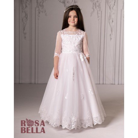 Sweetie Pie First Holy Communion White Dress Style SR718