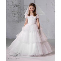 Sweetie Pie First Holy Communion White Dress Style 5002