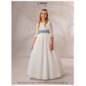 Carmy Ivory/Blue First Holy Communion Dress Style 4100