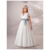 Carmy Ivory/Blue First Holy Communion Dress Style 4105