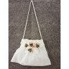 HANDMADE IVORY/PINK CARMY FIRST HOLY COMMUNION HANDBAG STYLE CL9793/126