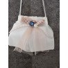 HANDMADE IVORY/PINK CARMY FIRST HOLY COMMUNION HANDBAG STYLE CL9793/139