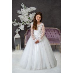 Handmade White First Holy Communion Dress Style PAULINE MCH