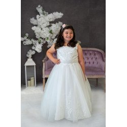 Handmade White First Holy Communion Dress Style IRENE MCH