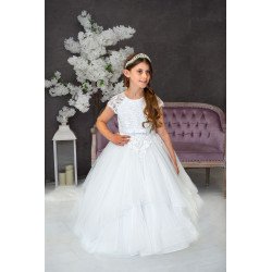 Sweetie Pie First Holy Communion White Dress Style 4092