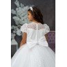 HANDMADE WHITE FIRST HOLY COMMUNION DRESS T-165