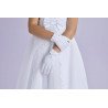 White First Holy Communion Gloves Style NAOMI