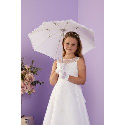 White First Holy Communion Parasol Style CORA