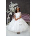 HANDMADE WHITE FIRST HOLY COMMUNION DRESS T-170