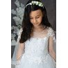 Handmade White First Holy Communion Dress Style ICY MCH