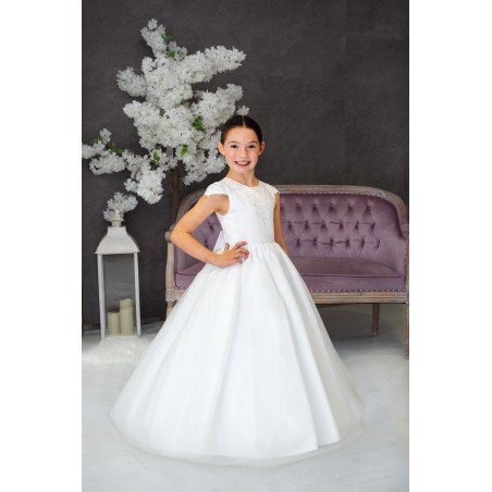 Sweetie Pie First Holy Communion White Dress Style SR718