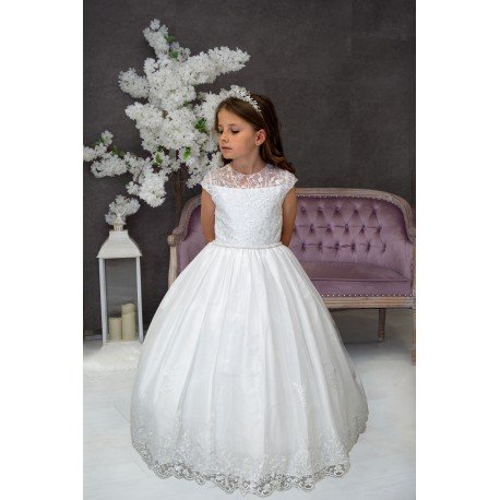 Sweetie Pie White First Holy Communion Dress Style RB633