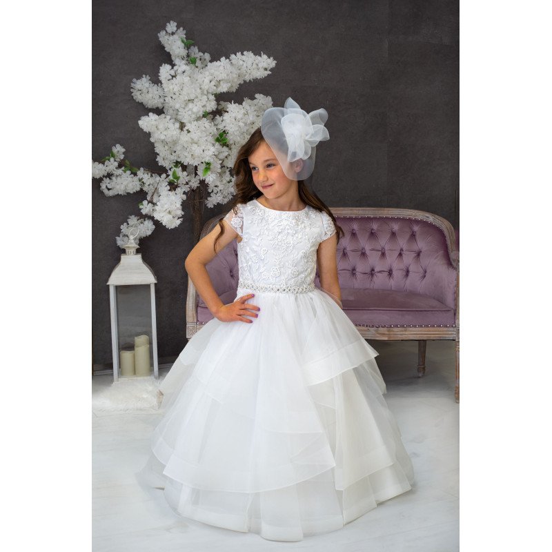 Sweetie Pie First Holy Communion White Dress Style SR718