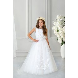 Handmade White First Holy Communion Dress Style GENEVIEVE MCH