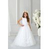 Handmade White First Holy Communion Dress Style GENEVIEVE MCH