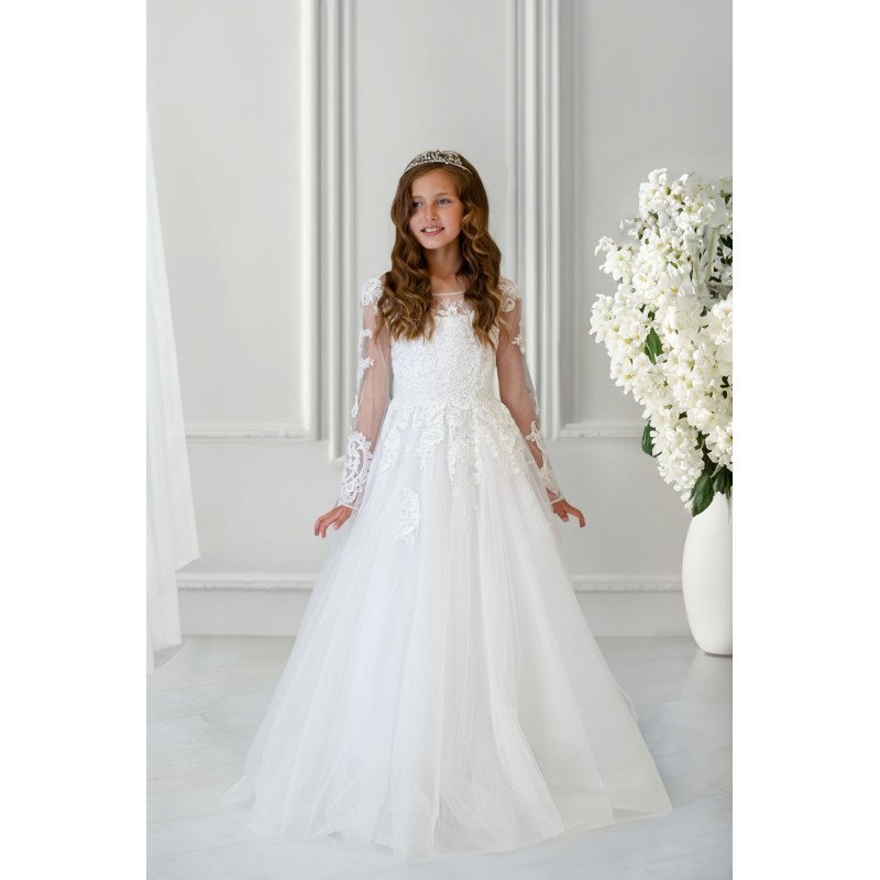 Handmade White First Holy Communion Dress Style BETTY MCH