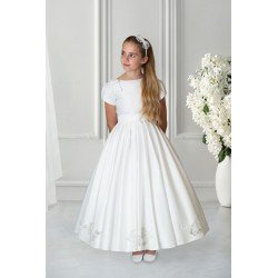 Handmade White First Holy Communion Dress Style LISBONA