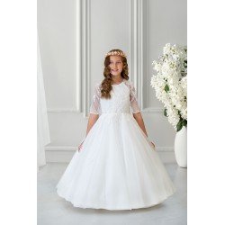 Sweetie Pie White First Holy Communion Dress Style 4080