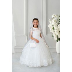 Sweetie Pie White First Holy Communion Dress Style 4075
