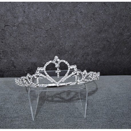 SILVER FIRST HOLY COMMUNION TIARA STYLE CH161