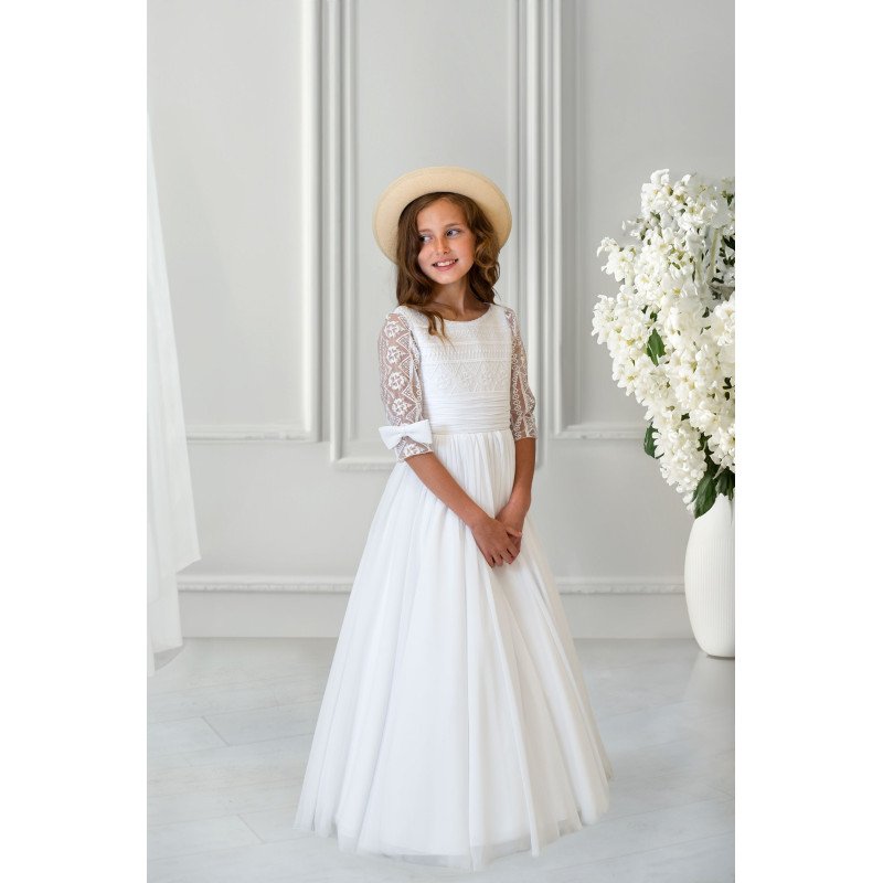 Handmade White First Holy Communion Dress Style DAISY MCH