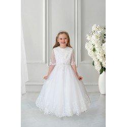 White First Holy Communion Dress Style SD719