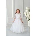 White First Holy Communion Dress Style SD719