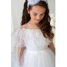 Handmade White First Holy Communion Dress Style MEGAN MCH